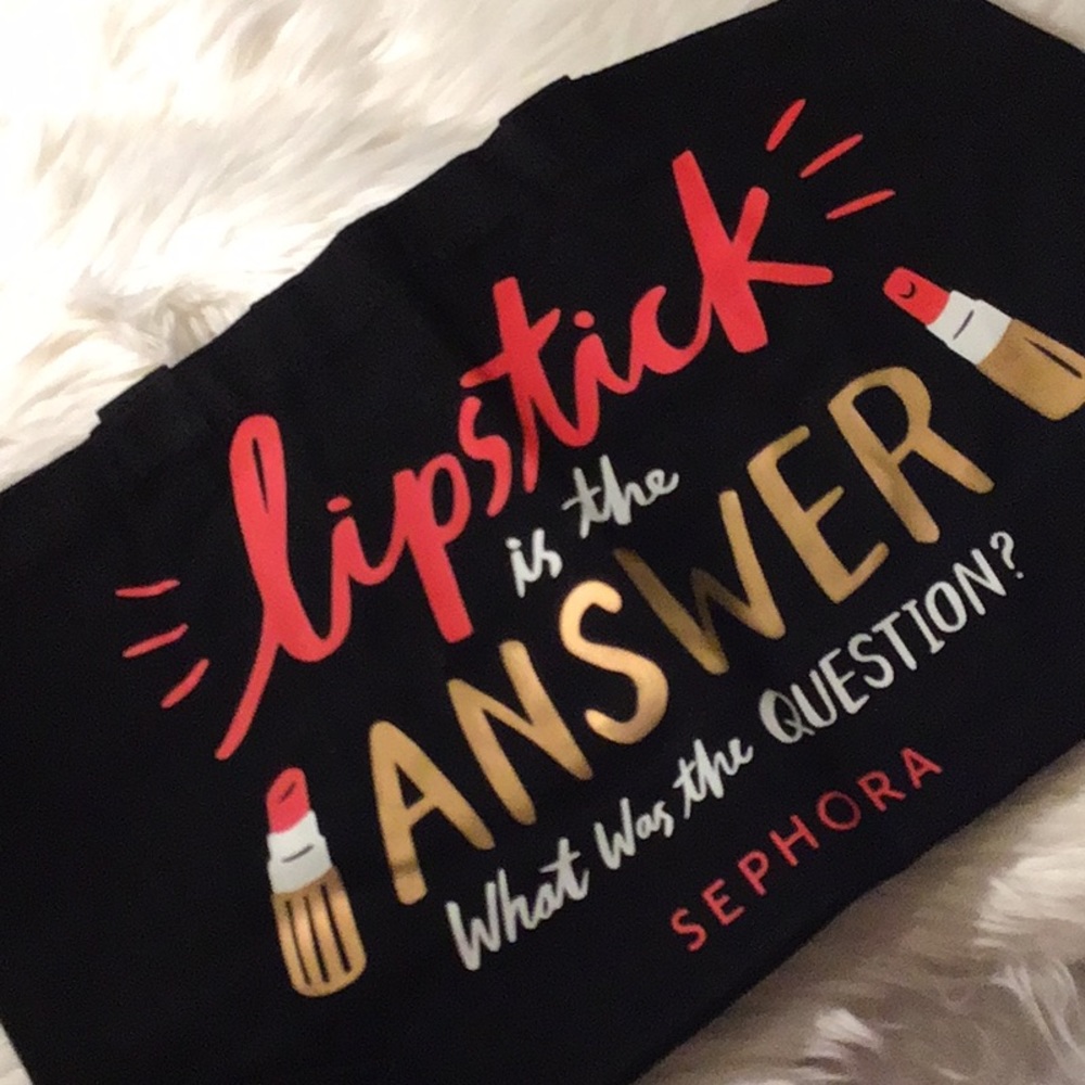 SEPHORA “Lipstick” tote